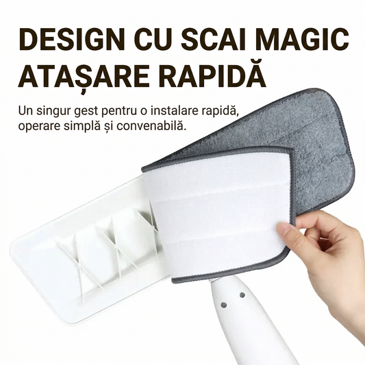 Mop cu Spray și Rezervor — Curățare Rapidă fără să te Apleci
