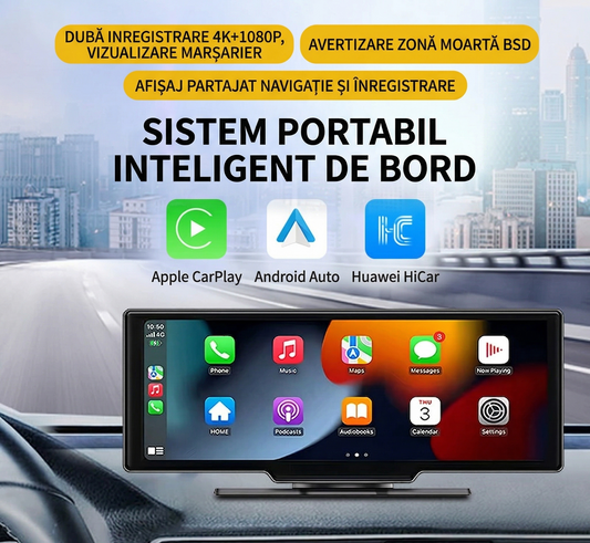 Ecran CarPlay Smart 10.26 inch cu Cameră față-spate și Navigație