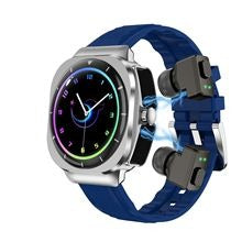 Smartwatch 2 în 1 cu Căști Bluetooth, Monitor Sănătate și Apeluri